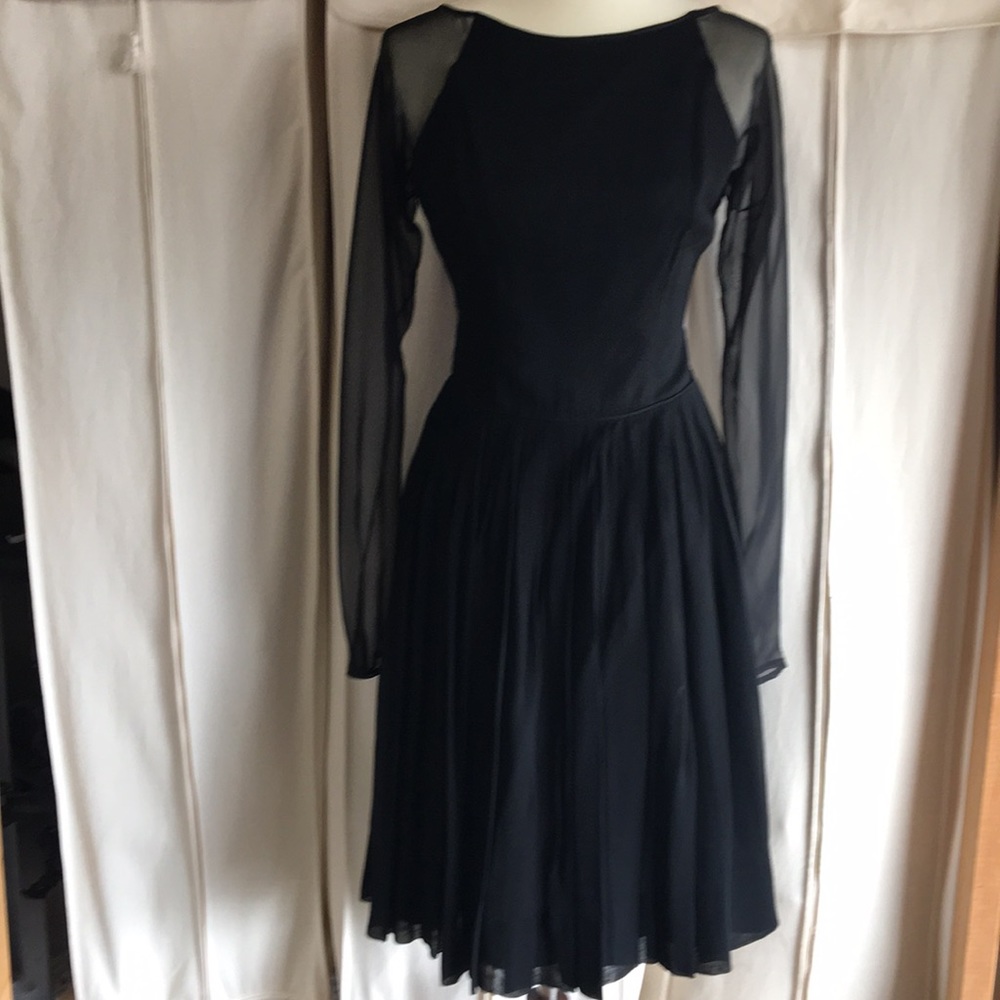 Vintage black swing dress
